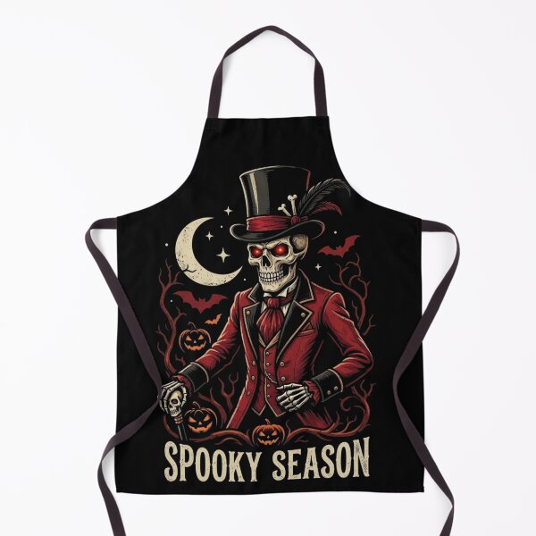 Item preview, Spooky Season Gentleman Skeleton Vintage Halloween T-Shirt designed and sold by Scribe2Vibe.