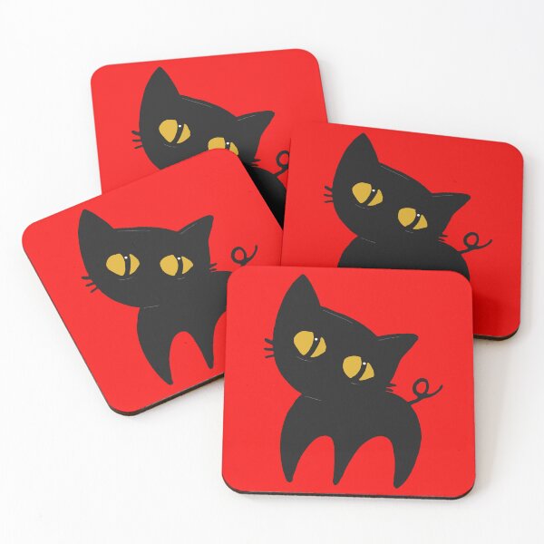 Item preview, Black Cat with Curly Tail designed and sold by evelyn-at-work.
