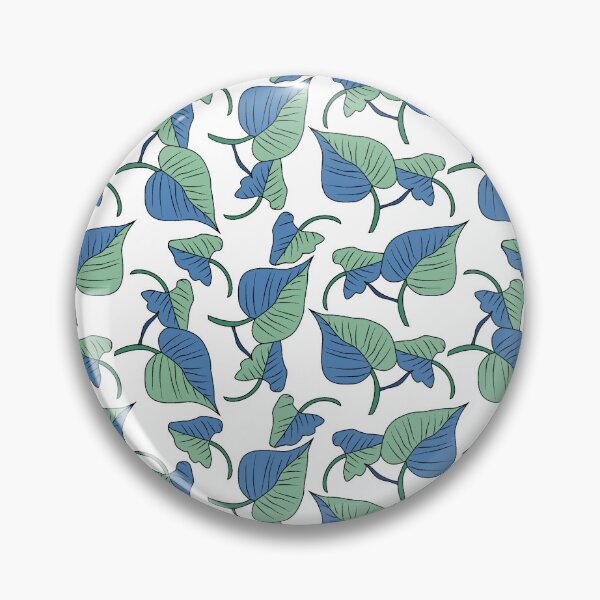 Item preview, Blue Leaf Scatter Botanical Pattern designed and sold by Kraalikaa.