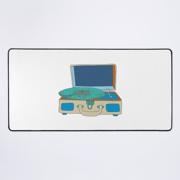 Item preview, Vinyl Record Player Turquoise Record Player designed and sold by FlyinggRabbit.