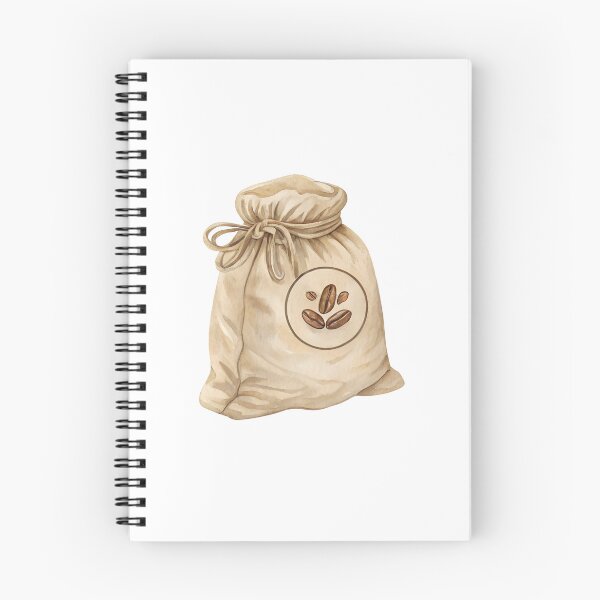 Item preview, Watercolor Coffee Beans Burlap Sack designed and sold by AlinaMel.
