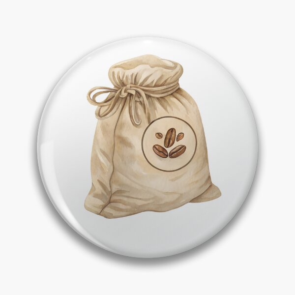 Item preview, Watercolor Coffee Beans Burlap Sack designed and sold by AlinaMel.