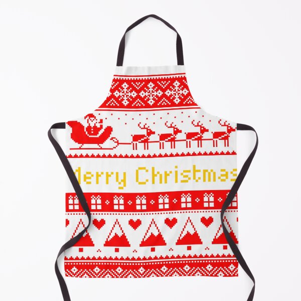 Item preview, Ugly Christmas Pixel Art Santa Sleigh Pattern designed and sold by CreativeCrest.