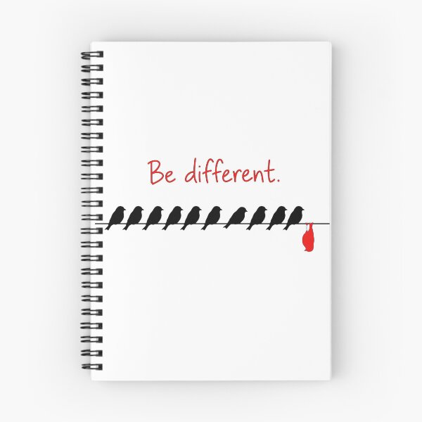Item preview, Be Different - Birds On Wire - One Red Bird Hanging - Unique Design designed and sold by Vibe-Vary.