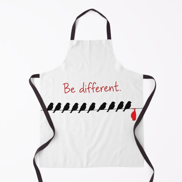 Item preview, Be Different - Birds On Wire - One Red Bird Hanging - Unique Design designed and sold by Vibe-Vary.