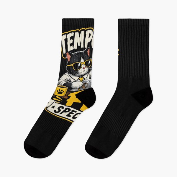 Item preview, Temporary Fix Specialist Funny IT Cat | Duct Tape Developer Meme designed and sold by Corpoheroes.
