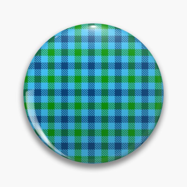 Item preview, Blue And Green On Cyan Gingham Check   designed and sold by PatternTitan.