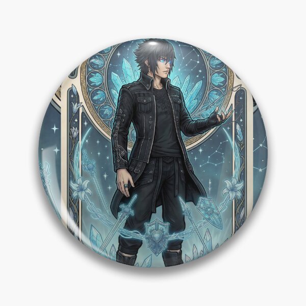 Item preview, Noctis in the style of Alphonse Mucha designed and sold by Solace Sparkles.