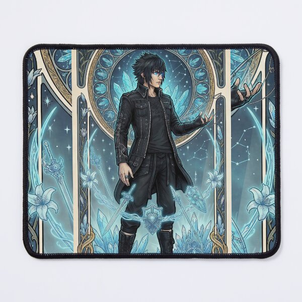 Item preview, Noctis in the style of Alphonse Mucha designed and sold by Solace Sparkles.