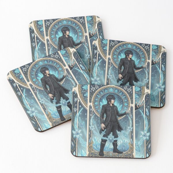 Item preview, Noctis in the style of Alphonse Mucha designed and sold by Solace Sparkles.