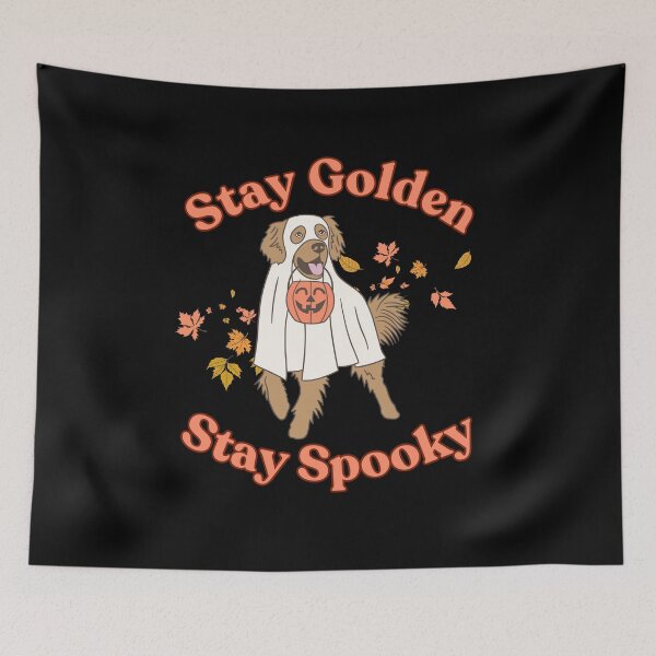Item preview, Stay Golden Stay Spooky - Halloween Ghost Golden Retriever designed and sold by MiaBellaGirl.