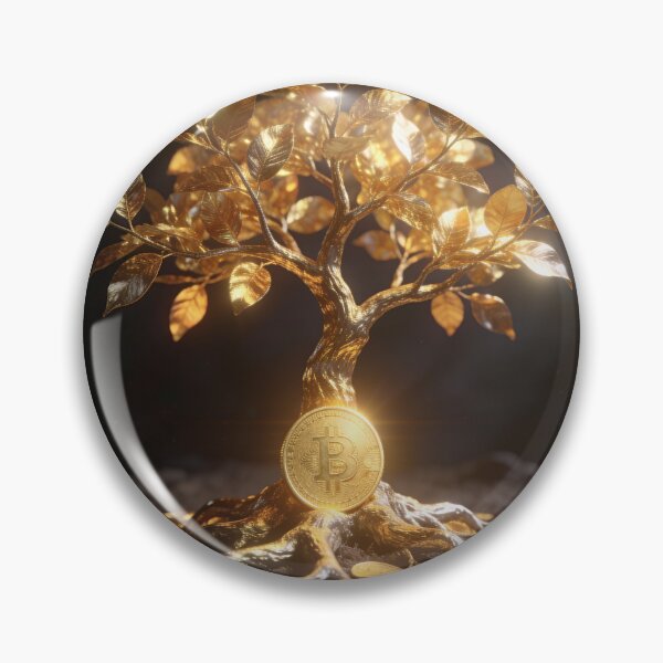 Item preview, Bitcoin Money Tree - Crypto Wealth & Financial Freedom designed and sold by OksArtStudio.