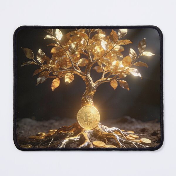 Item preview, Bitcoin Money Tree - Crypto Wealth & Financial Freedom designed and sold by OksArtStudio.