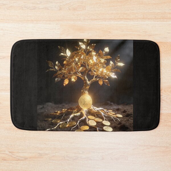 Item preview, Bitcoin Money Tree - Crypto Wealth & Financial Freedom designed and sold by OksArtStudio.