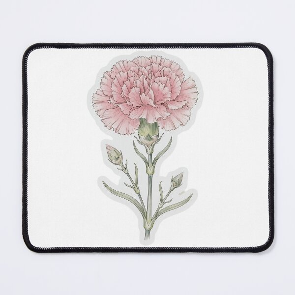 Item preview, Pink Carnation Sticker | Carnation Die Cut Sticker | Fine Line Botanical Decal | Minimalist Floral Laptop Sticker designed and sold by FineLineBotanical .