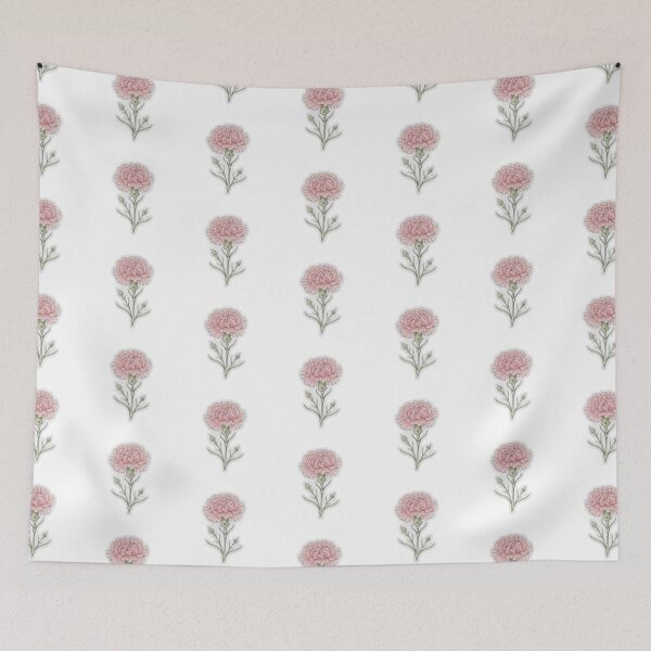 Item preview, Pink Carnation Sticker | Carnation Die Cut Sticker | Fine Line Botanical Decal | Minimalist Floral Laptop Sticker designed and sold by FineLineBotanical .