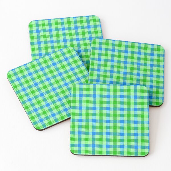 Item preview, Blue And Green On Green Gingham Check   designed and sold by PatternTitan.