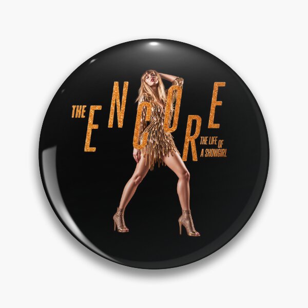 Item preview, Shot 2 TLOAS TaylorShowgirl Encore Edition Sticker – Gold Glitter Encore Era Design designed and sold by taylorvinyls.