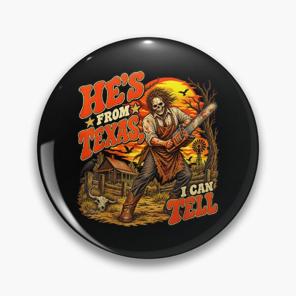 Item preview, Hes from Texas I Can Tell Funny Halloween Skeleton Horror designed and sold by Gargamal.