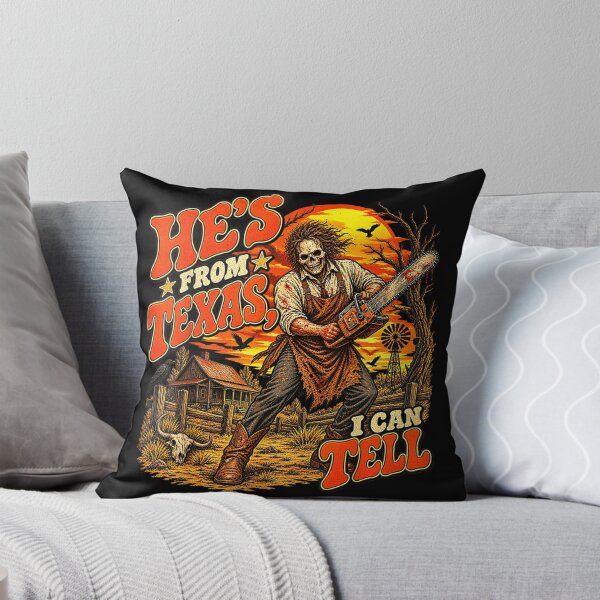 Item preview, Hes from Texas I Can Tell Funny Halloween Skeleton Horror designed and sold by Gargamal.
