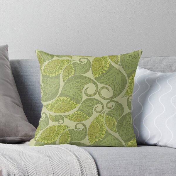 Item preview, Olive Paisley Swirl Botanical Pattern designed and sold by Kraalikaa.