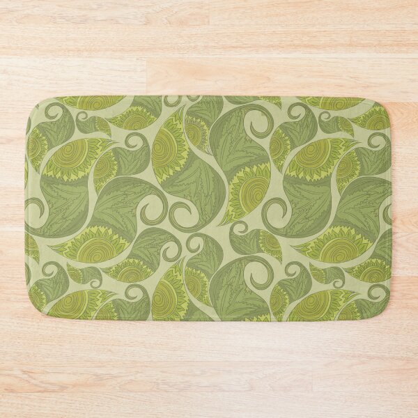 Item preview, Olive Paisley Swirl Botanical Pattern designed and sold by Kraalikaa.