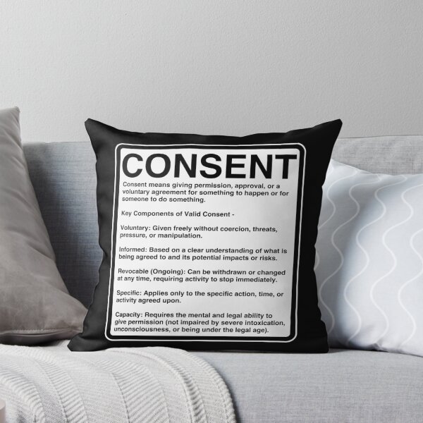 Item preview, Consent, now you know designed and sold by It's Just Me.