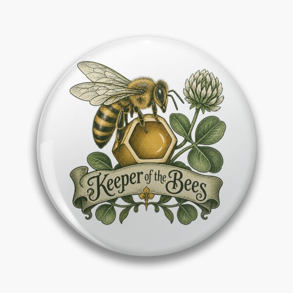 Item preview, Beekeeper Botanical | Vintage Honeybee Apiarist | Beekeeping Gift designed and sold by Brackenlume Studio.