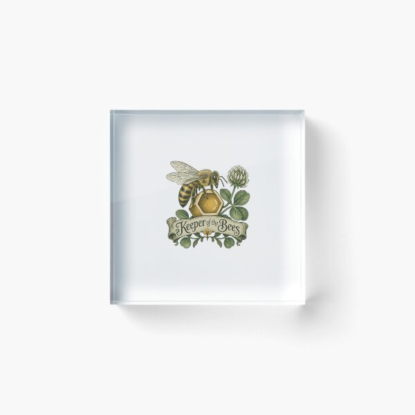 Item preview, Beekeeper Botanical | Vintage Honeybee Apiarist | Beekeeping Gift designed and sold by Brackenlume Studio.