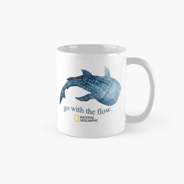 Item preview, Go With The Flow Whale Shark Shirt Ocean National Geographic Graphic Tee designed and sold by VelourEmber.