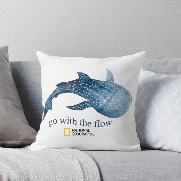 Item preview, Go With The Flow Whale Shark Shirt Ocean National Geographic Graphic Tee designed and sold by VelourEmber.