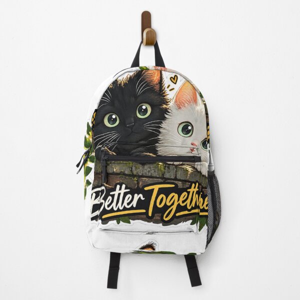 Item preview, Cute Black and White Cats Better Together Sticker designed and sold by PRIME4YOU.