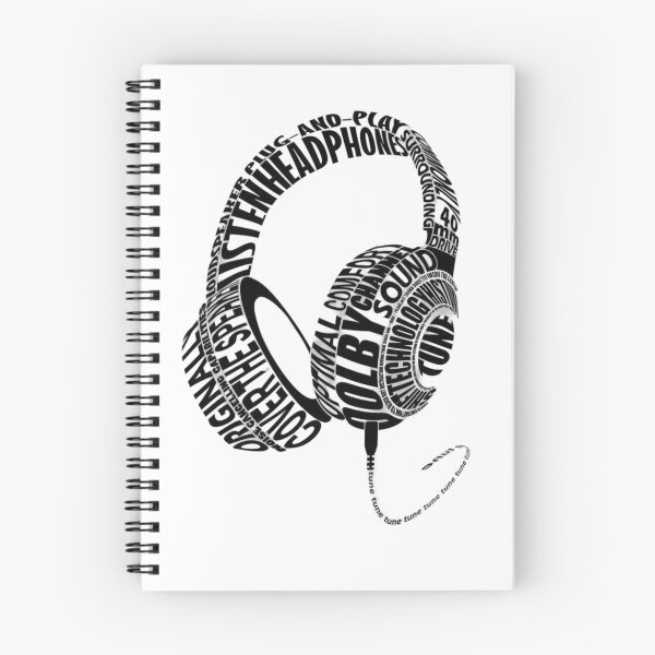 Item preview, Typography Headphones – Music Lover Audio & Sound Design designed and sold by aloksahu123.