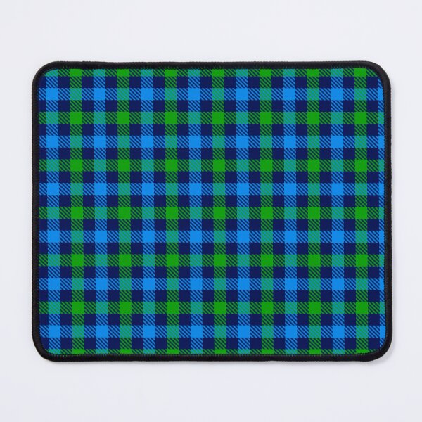 Item preview, Blue And Green On Navy Blue Gingham Check designed and sold by PatternTitan.