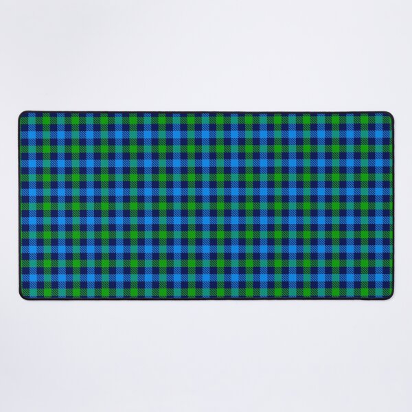 Item preview, Blue And Green On Navy Blue Gingham Check designed and sold by PatternTitan.