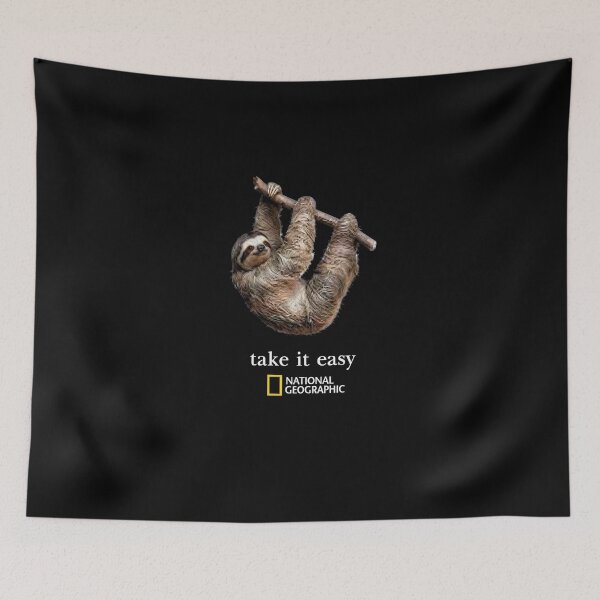 Item preview, Take It Easy Sloth Shirt Funny National Geographic Wildlife Graphic Tee designed and sold by VelourEmber.