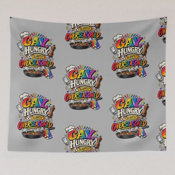 Item preview, Gay, Hungry & Slightly Overseasoned designed and sold by erkancept.