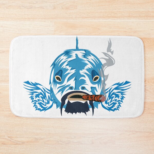 Item preview, Blue Fish Cigar Badass Vector Cool Attitude Funny Animal Street Art designed and sold by CLC54.