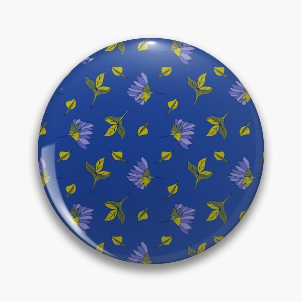 Item preview, Cobalt Flutter Botanical Pattern designed and sold by Kraalikaa.