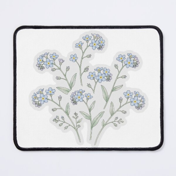 Item preview, Forget Me Not Sticker | Blue Floral Die Cut Sticker | Fine Line Botanical Decal | Minimalist Tiny Flower Sticker designed and sold by FineLineBotanical .
