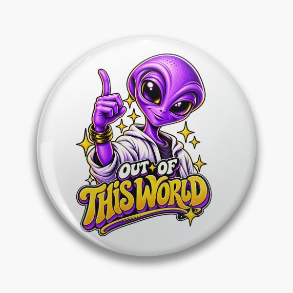 Item preview, Purple Alien Out of This World designed and sold by BlackELKS.