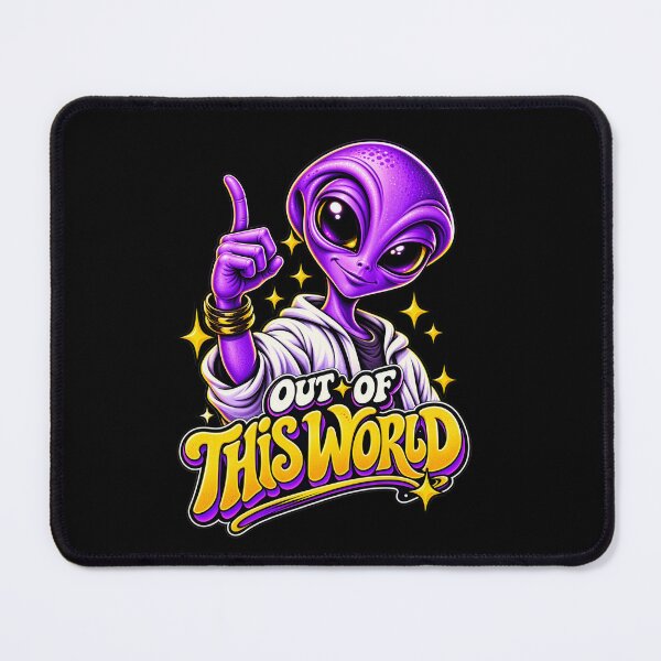 Item preview, Purple Alien Out of This World designed and sold by BlackELKS.