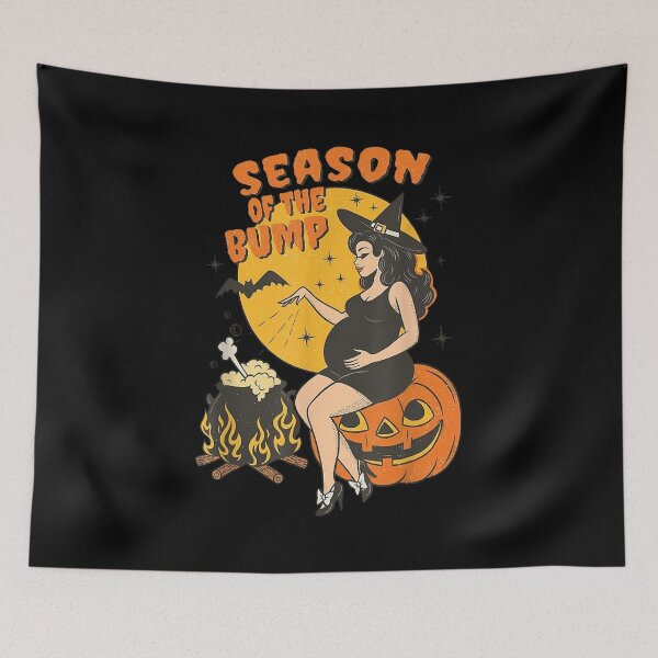 Item preview, Season of The Bump Halloween Pregnant Witch designed and sold by Gargamal.