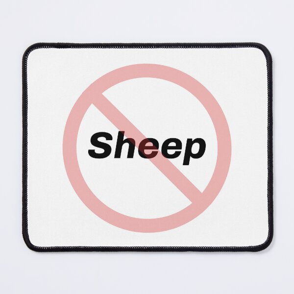 Item preview, No Sheep Allowed designed and sold by TeeheesAndCo.