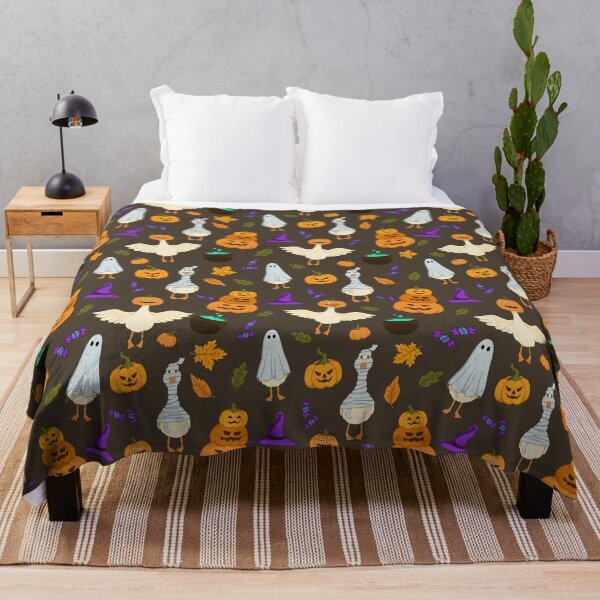 Item preview, Cute Halloween Goose Pattern with Ghosts, Pumpkins and Mummies designed and sold by DiceWay.
