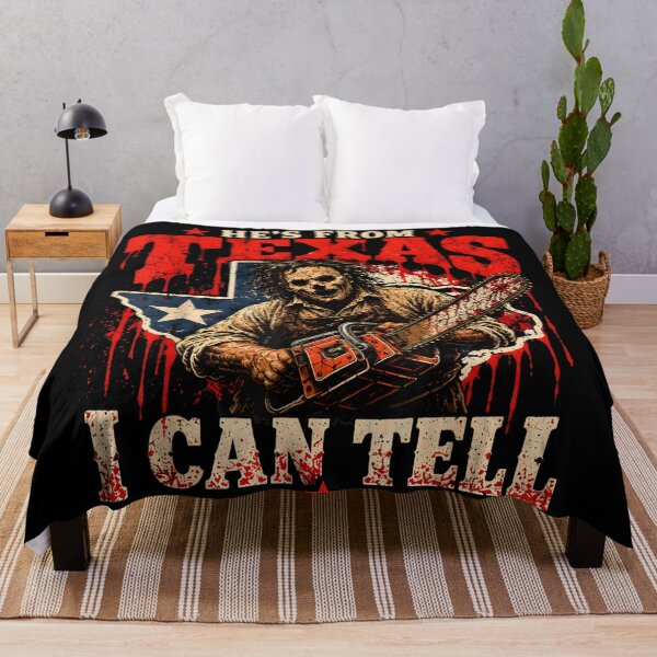 Item preview, Hes from Texas I Can Tell Chainsaw Horror Halloween Costume designed and sold by Gargamal.