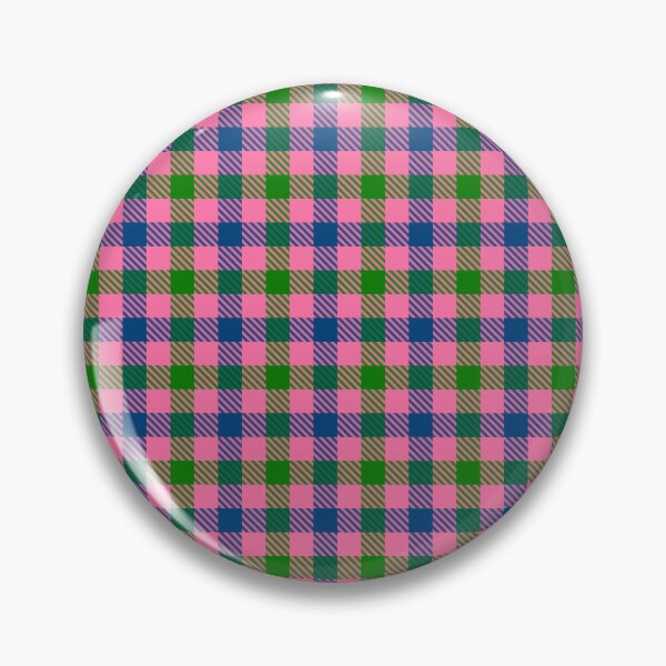 Item preview, Blue And Green On Pink Gingham Check   designed and sold by PatternTitan.
