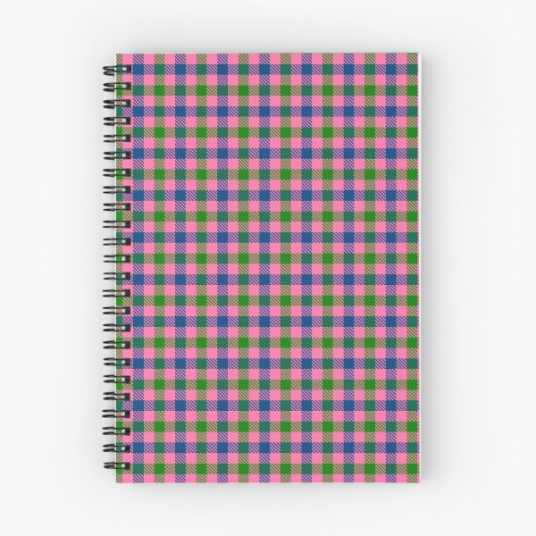 Item preview, Blue And Green On Pink Gingham Check   designed and sold by PatternTitan.
