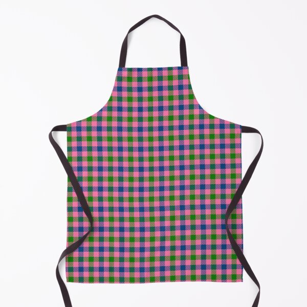 Item preview, Blue And Green On Pink Gingham Check   designed and sold by PatternTitan.