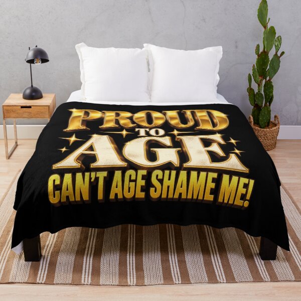 Item preview, Proud to Age – Positive Aging & Senior Pride Typography designed and sold by Freeform Studio.